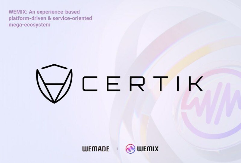  Wemade Partners with Global Blockchain Security Company CertiK