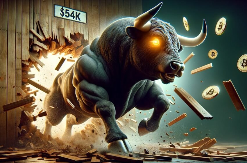  Bitcoin Breaks $54,000 Barrier for First Time Since 2021, Eyes Historic Highs Ahead of Halving Event