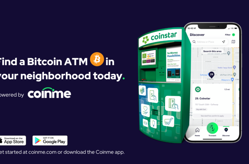  Coinme Adds 9,700+ Coinstar Bitcoin ATM Locations to Bitcoin.com as New Featured Partner