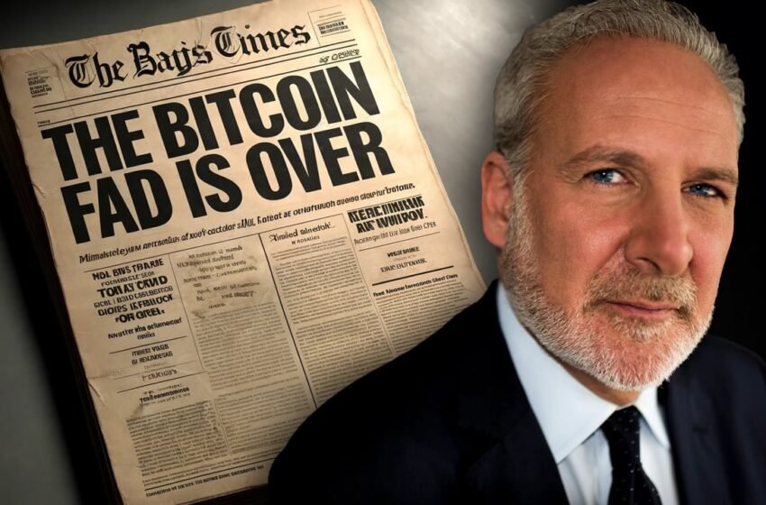  Economist Peter Schiff Declares ‘Bitcoin Fad is Over’ as Gold Prices Soar