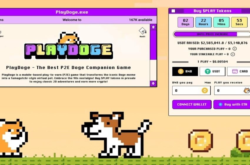  PlayDoge Meme Coin Shoots to $2.5M in Opening 10 Days of Presale as Analysts Predict Big Gains