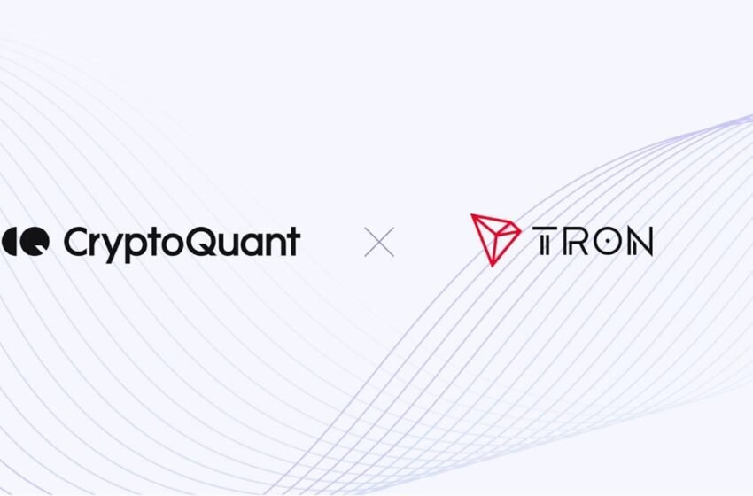  CryptoQuant Integrates TRON Data to Empower Users with Enhanced Blockchain Analytics