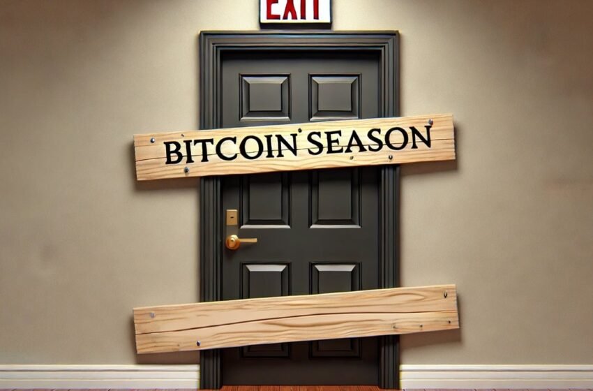  Bitcoin Continues to Dominate as Altcoin Season Index Score Plummets