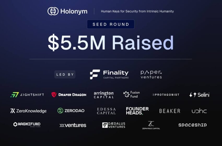  Holonym Foundation Emerges With $5.5 Million Seed Funding to Provide Global Digital Personhood With Human Keys