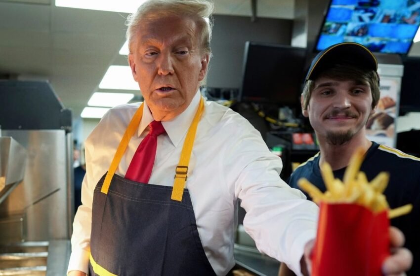  Trump Takes Commanding Lead Over Harris on Prediction Markets After McDonald’s Appearance 