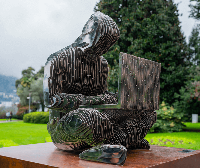  Tether and City of Lugano unveil Satoshi Nakamoto statue