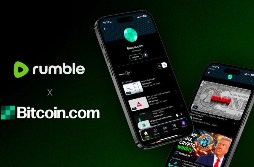  Bitcoin.com Now Live on Rumble: A New Era for Crypto Content