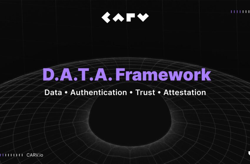  CARV Launches D.A.T.A Framework, Giving AI Agents ‘Eyes and Ears’ with On-Chain and Off-Chain Data