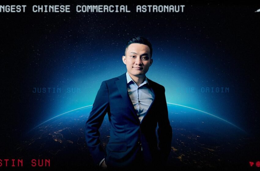  Justin Sun to Become Youngest Chinese Commercial Astronaut With Blue Origin’s New Shepard