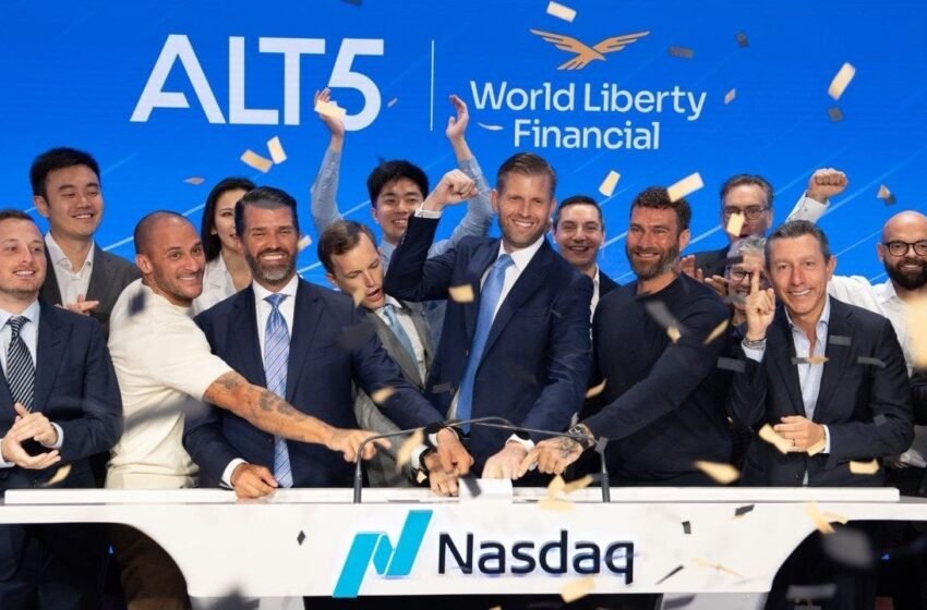 Eric Trump and Alt5 Sigma Team Ring Nasdaq Opening Bell