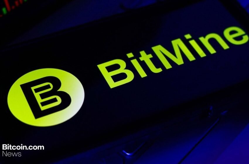  Bitmine ETH Holdings Exceed 2.4 Million Tokens Worth 2% of ETH Supply