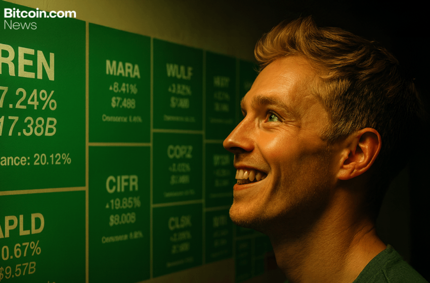 Bitcoin Miner Stocks Soared Monday as Nasdaq and Dow Rallied Higher