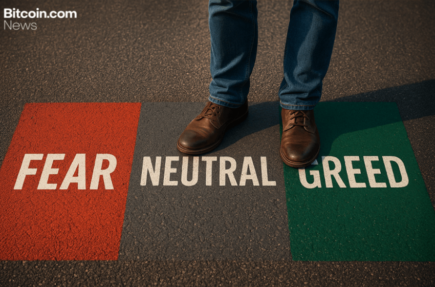  From Fear to FOMO: Crypto’s Market Mood Ring Flashes Near ‘Greed’