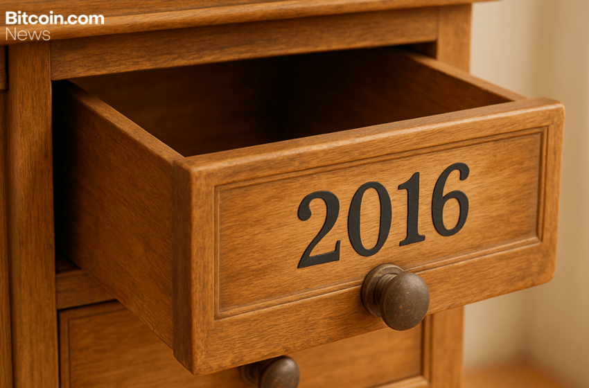  Silent Since 2016, Vintage Bitcoin Wallet Suddenly Moves Hundreds of Coins