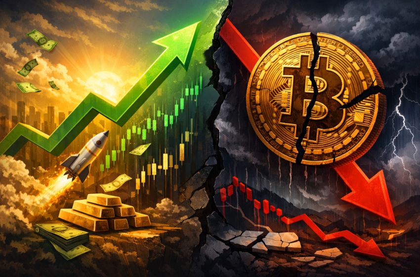  Bitcoin touches lows of $87,800 as gold hits new record high