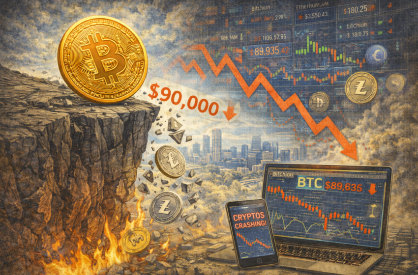  BTC sinks below $90K, ETH, XRP slip 5%: what’s driving the crypto bloodbath