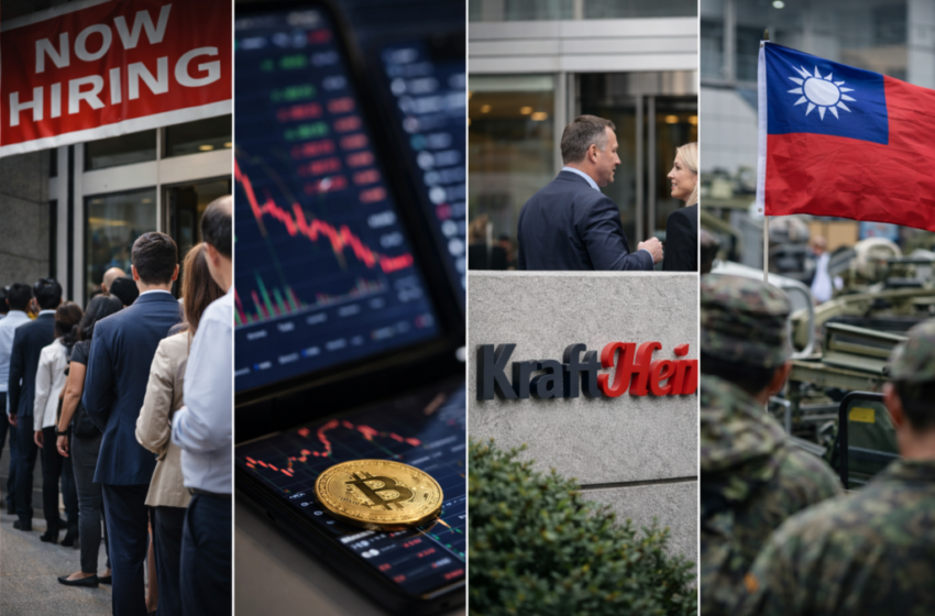  Evening digest: Bitcoin slides after US jobs report, Kraft Heinz’s pause on breakup