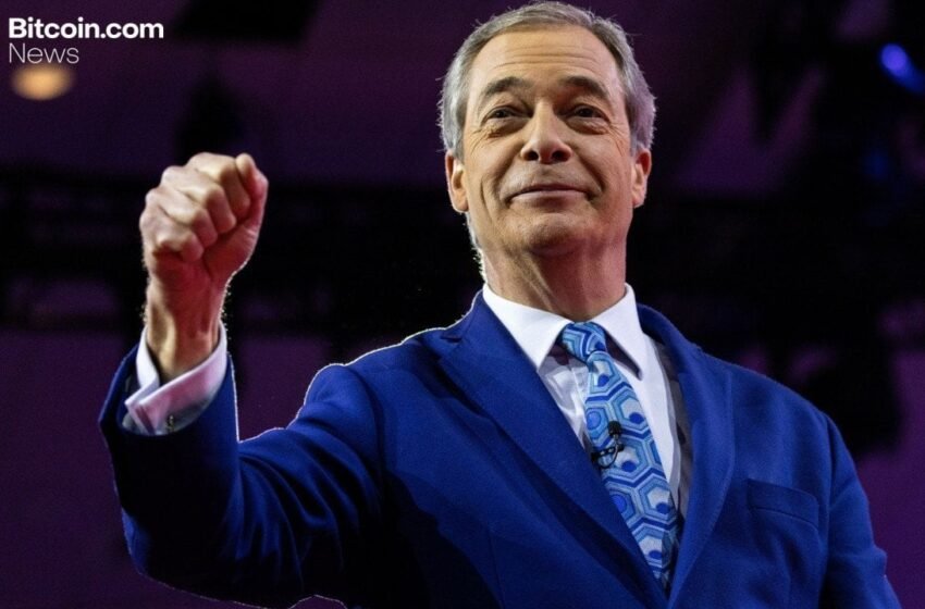  Nigel Farage Discloses $288,000 Stake in Former UK Chancellor’s Bitcoin Treasury Firm