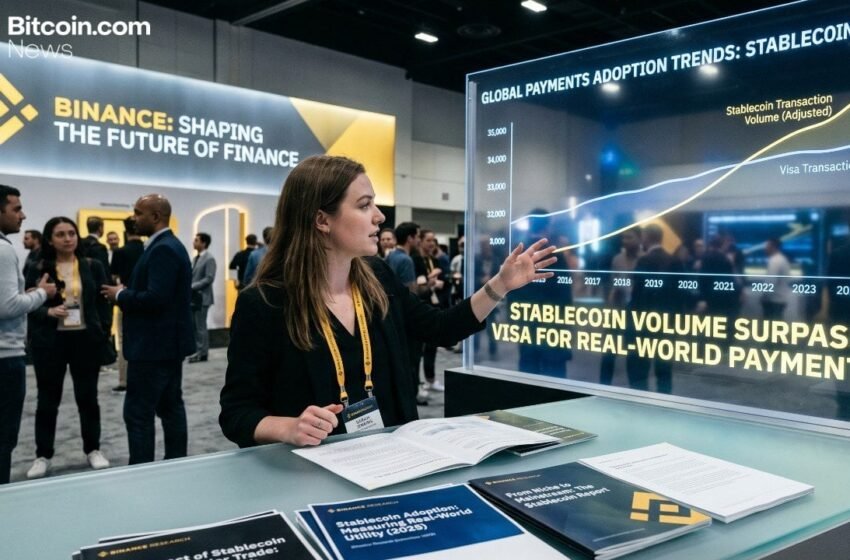  Stablecoins Move Toward Mainstream Payments as Binance Cites Visa-Beating Volume