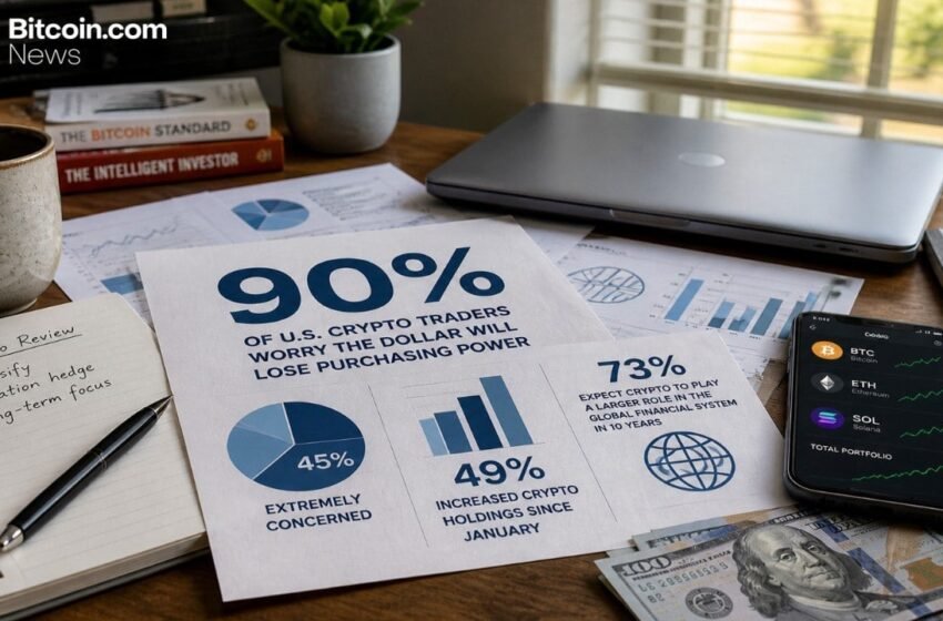  90% of US Crypto Traders Surveyed Fear Dollar Purchasing Power Drop – Bitcoin News
