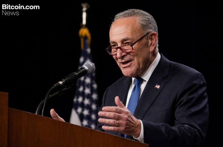  Schumer Says Democrats Want a Good Crypto Bill as CLARITY Act Enters Key Phase