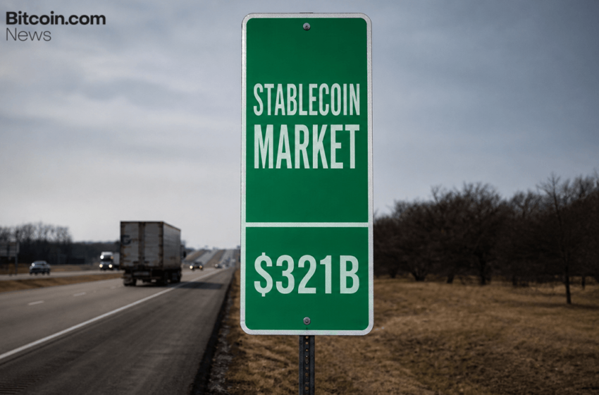  Stablecoins Reach $321B Market Cap as $1B Inflows Lift Sector to New High