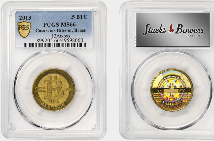  Stack’s Bowers Auctions Funded 0.5 Bitcoin Casascius Token From America’s 237th Birthday – Bitcoin News