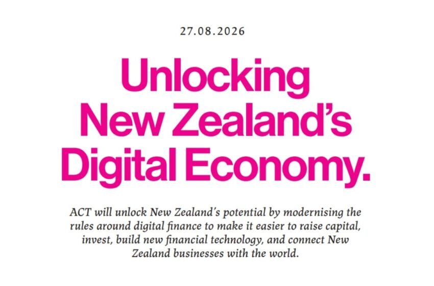  NZ’s ACT Party Proposes Waiving Capital Gains Tax on Crypto
