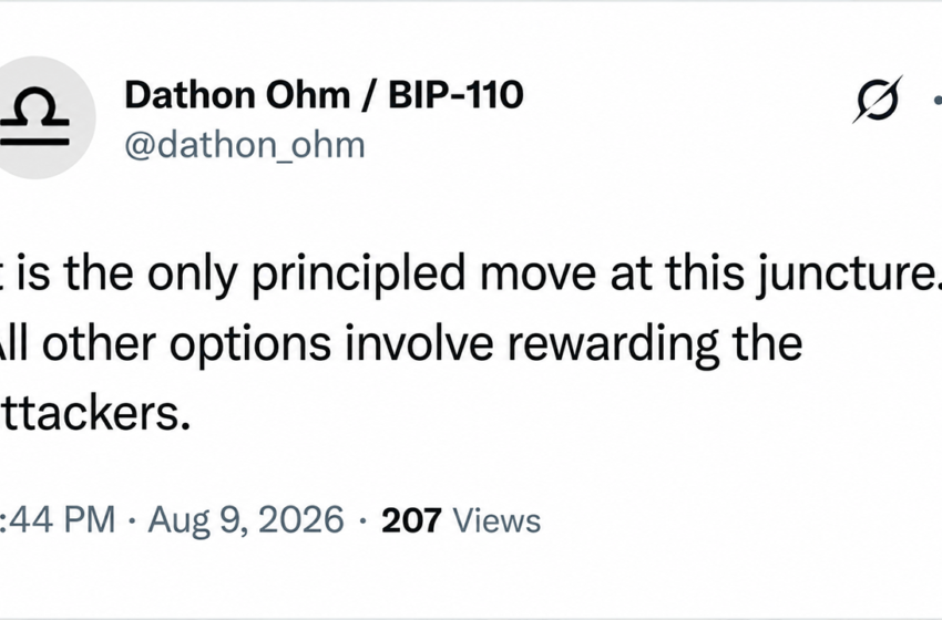  BIP-110 Backers Plot Minority Chain’s PoW Reset to ‘Fire’ Bitcoin Miners – Bitcoin News