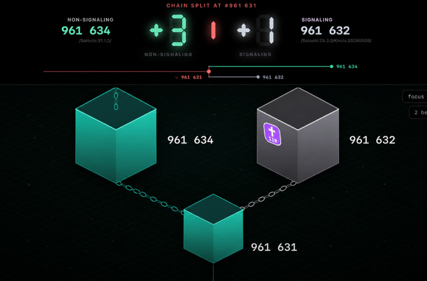  BIP-110 Splits Bitcoin as Rival Miners Clash at Block 961632