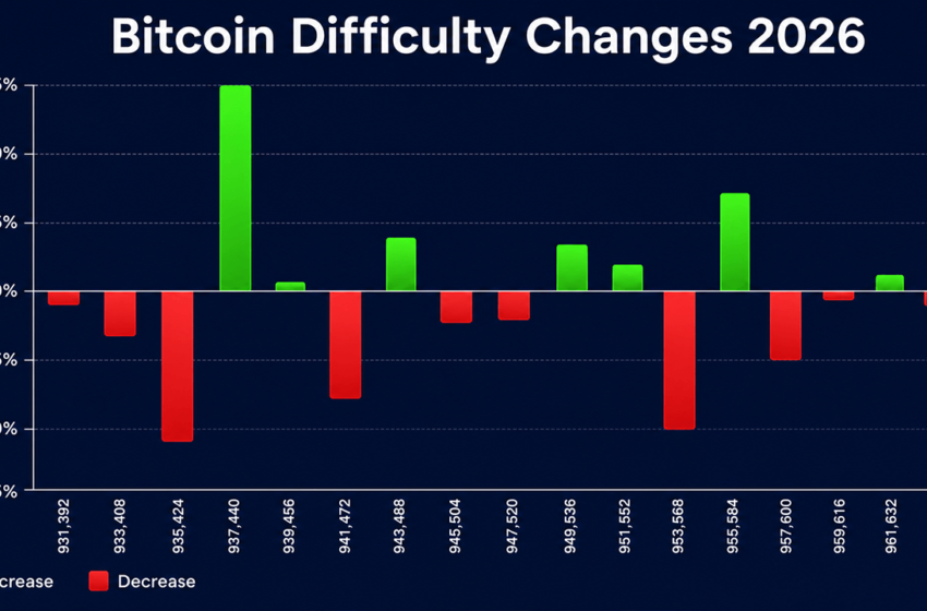  Bitcoin Mining Hits a Crossroads as Difficulty Hovers Near the Floor