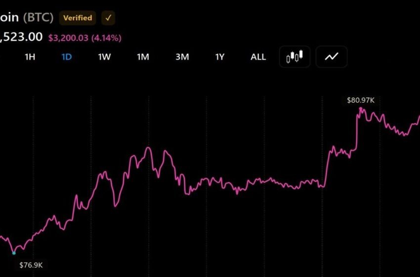  Bitcoin Price Breaches $81,000 as Bull Market Momentum Builds