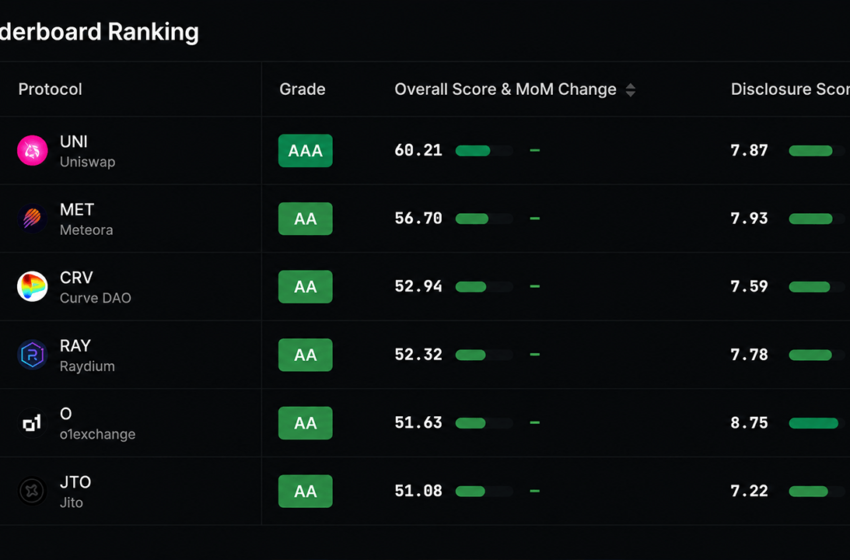  Defillama’s New Crypto Ratings Put 128 Tokens Under the Lens