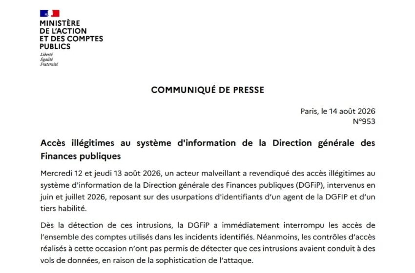  French Tax Agency Admits Data Breach as Hacker Steals 678k Records