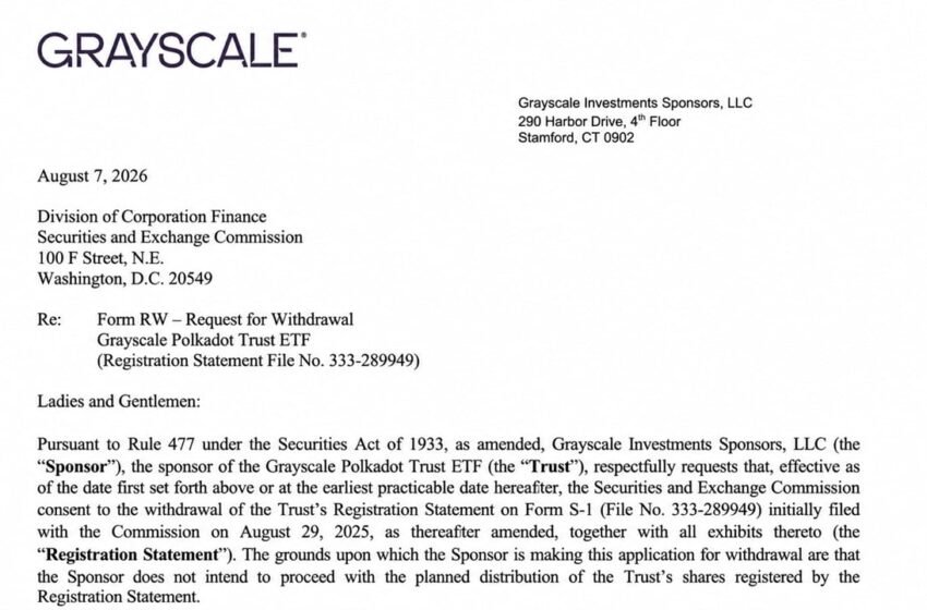  Grayscale Pulls Three Altcoin ETF Filings in Just 190 Seconds