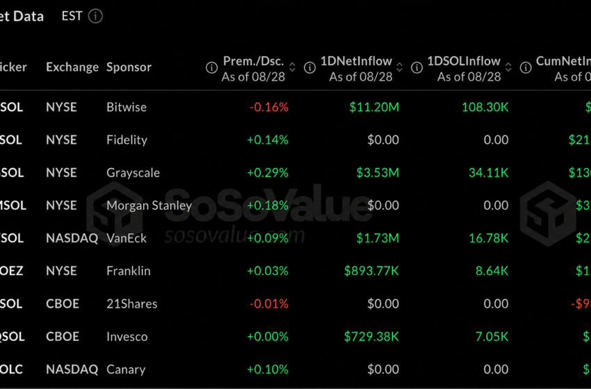  Solana Breaks 10-Month Curse as Institutional Money Storms In – Bitcoin News