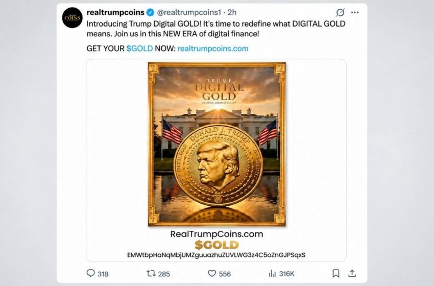  Trump-Linked Account Rugs GOLD Token, Nets $312K Profit