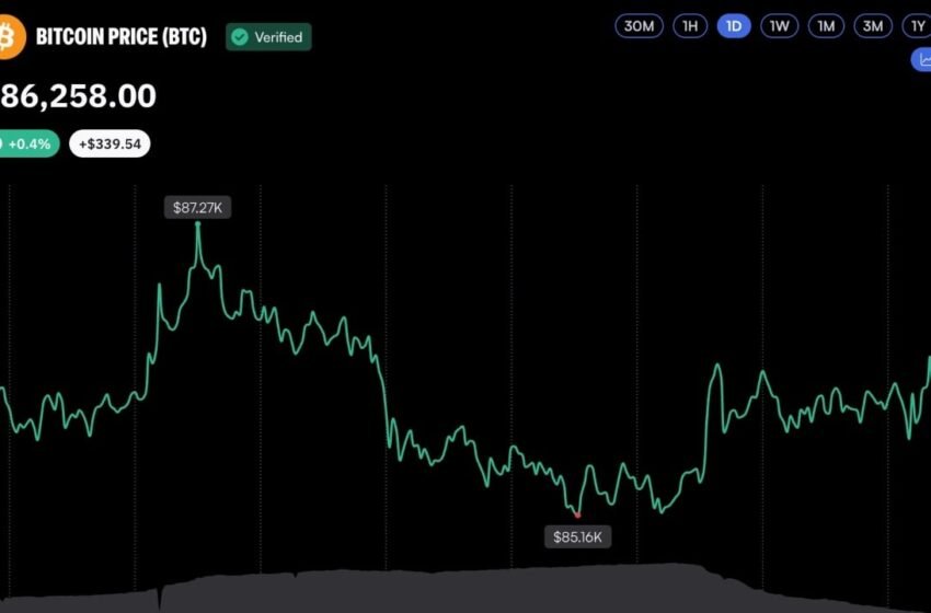  Bitcoin Liquidations Drop Sharply as BTC Price Holds Above $86,000