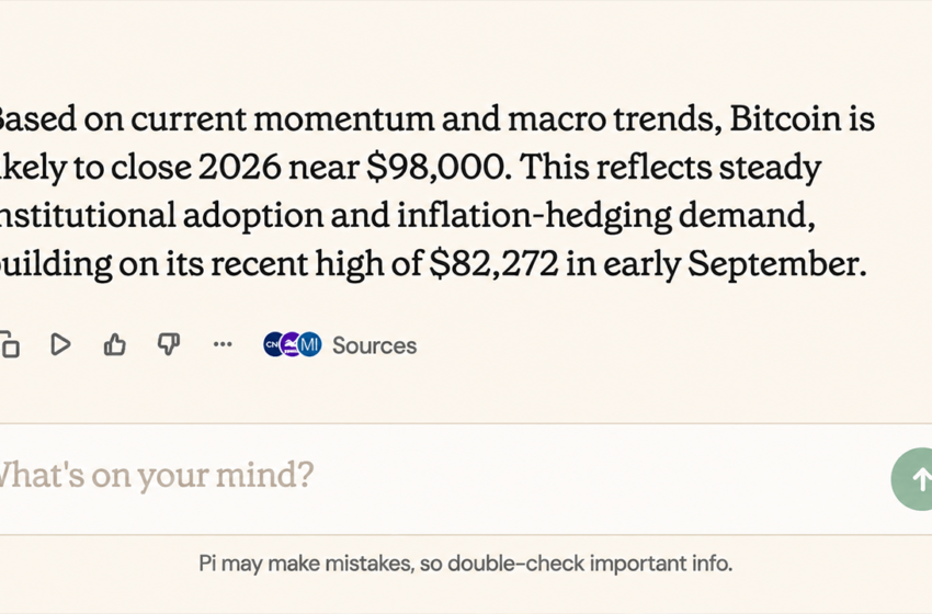  Year-End Bitcoin Price Bets Get Wild as 11 AI Models Target up to $105K