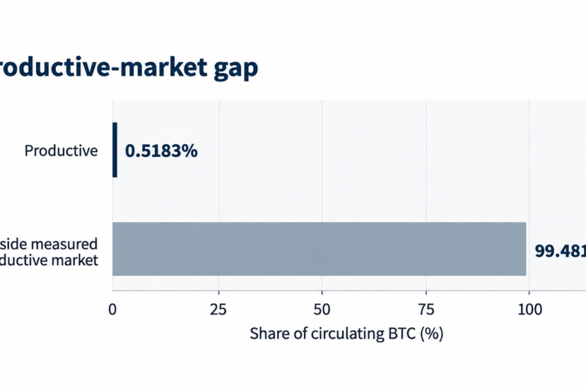  Only 0.52% of Bitcoin Is Working Onchain—Here’s Why – Bitcoin News