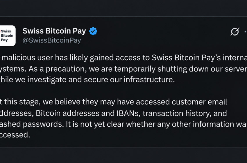  Swiss Bitcoin Pay Just Went Dark After a Mysterious Intruder