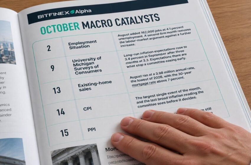  Bitfinex Lists 17 Macro Catalysts That Could Move Bitcoin in October