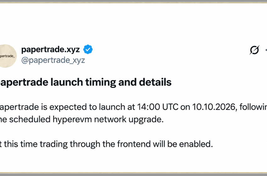  Papertrade Perp DEX Pulls in $118M in 24 Hours With 1,000x Leverage – Bitcoin News