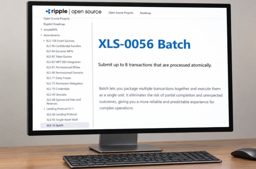  XRP Ledger Targets Oct. 9 for Upgrade Bundling 8 Transactions – Bitcoin News