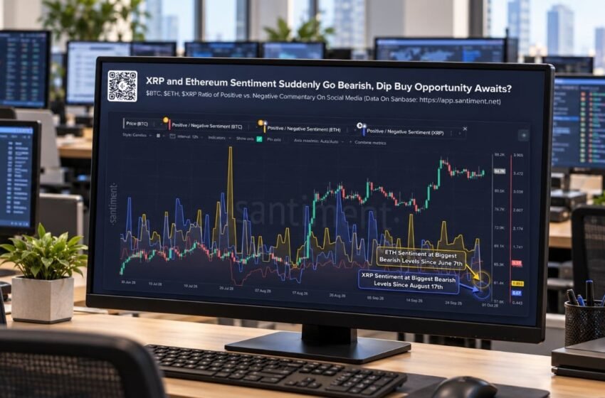  XRP Sentiment Turns Bearish as Bullish-to-Bearish Ratio Hits 0.67