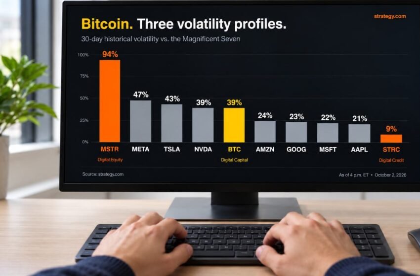  Saylor Maps Three Bitcoin Paths With 94%, 39%, and 9% Volatility