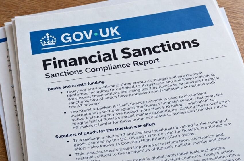  UK Sanctions Crypto Exchanges Over Suspected Russia-Linked Evasion
