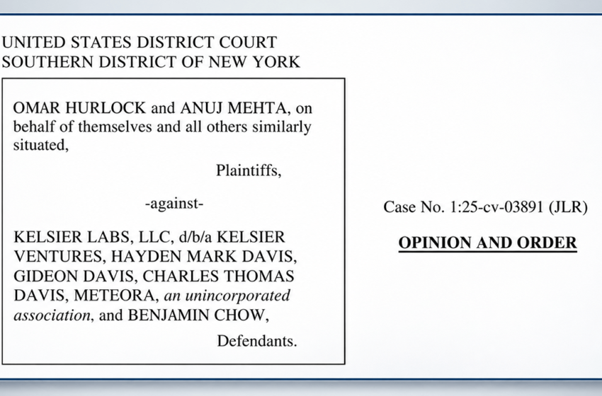 US Judge Dismisses Libra Crypto Class Action Against Kelsier